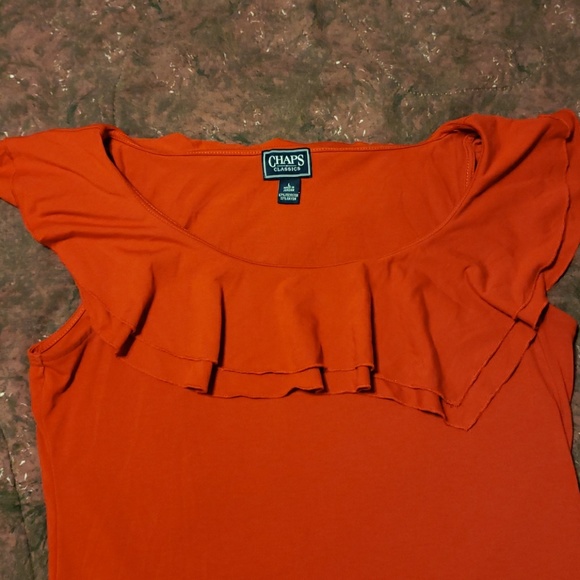 Chaps Classics Red Blouse - Picture 2 of 2